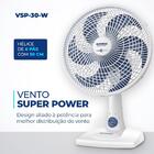 Ventilador De Mesa Mondial - 06 Pás - Vsp-30-w Vent 30cm Vsp-