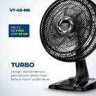 Ventilador De Mesa Mondial  6 Pás Turbo Vt-40-nb - 40cm 127v