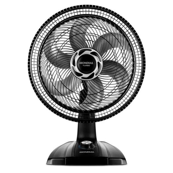 Ventilador De Mesa Mondial  6 Pás Turbo Vt-40-nb - 40cm 127v