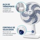 Ventilador De Mesa Mondial Super Power 6 Pás 60w 30cm Branco