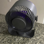 Ventilador De Mesa Super Silencioso Sem Fio Portátil 3 Veloci