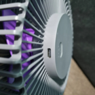 Ventilador De Mesa Super Silencioso Sem Fio Portátil 3 Veloci