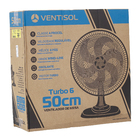Ventilador de Mesa Turbo 50cm Preto 127V Ventisol