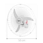 Ventilador De Parece América Bivolt Grade Em Aço Branco