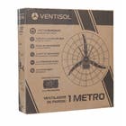 Ventilador de Parede 1m Preto 1/2CV 220V 1175 Ventisol