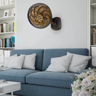 Ventilador de Parede 40cm 127V (110V) Preto e Dourado Smart Control Mallory