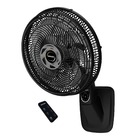 Ventilador de Parede 40cm 127V (110V) Preto e Grafite Smart Control Mallory