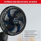 Ventilador de Parede 50cm 220V Preto e Azul VB51 Xtreme Force Breeze Arno