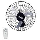 Ventilador De Parede 50cm Com Controle Remoto Preto Bivolt