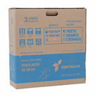 Ventilador de Parede 50cm Preto Grade Preta Ventisilva