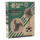 Ventilador de Parede 60cm Bivolt Preto Tufão Loren Sid