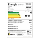 Ventilador de Parede 60cm Bivolt Preto Tufão Loren Sid