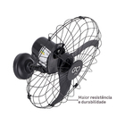 Ventilador de Parede 60cm Preto Bivolt Goar
