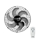 Ventilador De Parede Com Controle Remoto Tufão 50cm Preto Biv