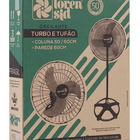 Ventilador De Parede Loren Sid Turbo 3 Pás 60cm M1 Bivolt Pre