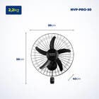 Ventilador De Parede Mondial 50cm Nvp-pro-50 127v Preto 110v