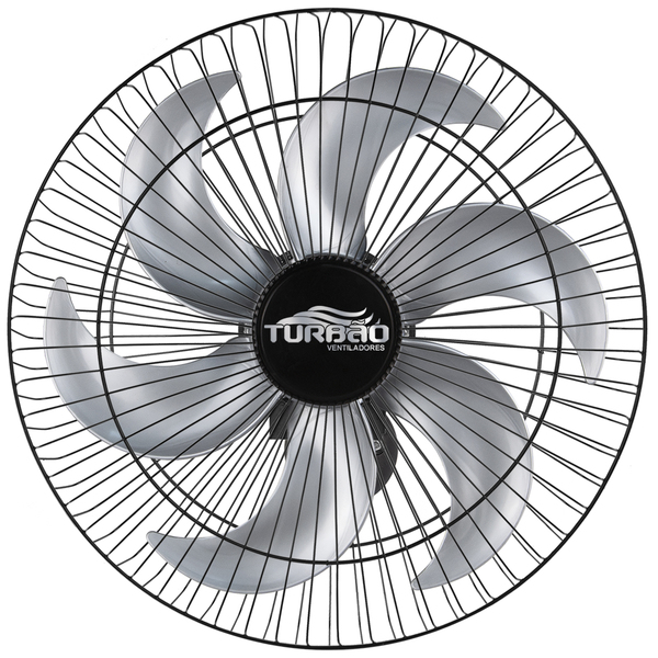 Ventilador De Parede Oscilante 50cm Preto/prata Turbão 130w B