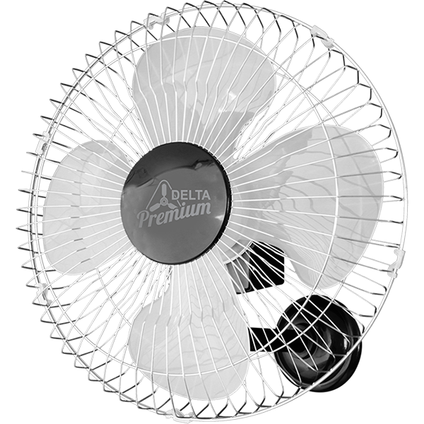 Ventilador De Parede Premium 50cm Grade De Aço Preto Cromo Bi