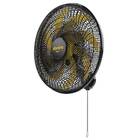 Ventilador De Parede Turbo 8 Pás 60cm Preto/dourado Domina C/