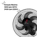 Ventilador De Parede Venti-delta Ventura 50cm Preto Bivolt