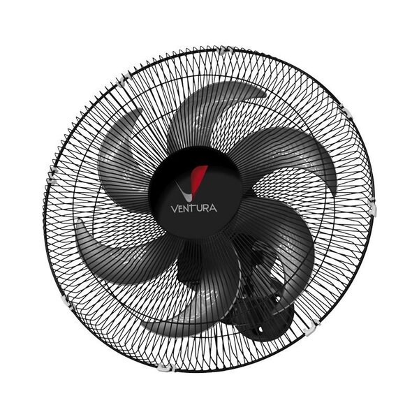 Ventilador De Parede Venti-delta Ventura 50cm Preto Bivolt