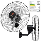 Ventilador De Parede Venti-delta Ventura 60cm Preto Bivolt