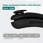 Ventilador De Pescoço Portátil Recarregável Usb Cor Preto