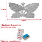 Ventilador De Teto 127v Palmae Office Dunamis Volare Preto/be