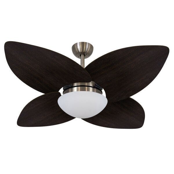 Ventilador De Teto 220v Vidro Fechado Dunamis Volare Bronze/m