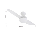 Ventilador de Teto 2 pás Branco Duo Inspire 220V