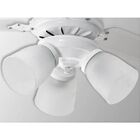 Ventilador De Teto 3 Lâmpadas Rubi Branco 3 Pás Transparentes