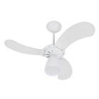 Ventilador de Teto com Controle de Parede 3 Pás 80 cm Branco 220V Fresh Ventisol