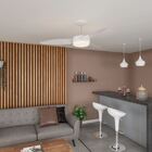 Ventilador de Teto com Controle Remoto 3 pás Branco Confort Aliseu 220V