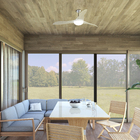 Ventilador de Teto com Controle Remoto 3 pás Cristal Confort Inspire Bivolt