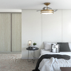 Ventilador de Teto Controle Remoto 3 Pás Mini Retrátil Dourado Aliseu Bivolt