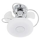Ventilador de Teto 3 pás Cromado Mônaco Treviso Bivolt