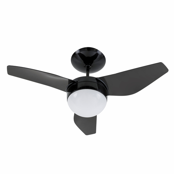 Ventilador de Teto com Controle Remoto 3 Pás Preto Nano Aliseu 220V