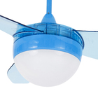 Ventilador de Teto com Controle Remoto 3 pás Azul Nano Inspire 127V (110V)