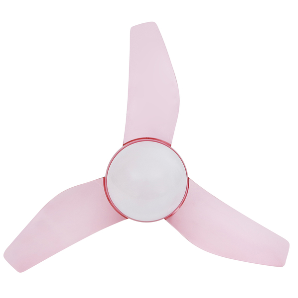 Ventilador de Teto com Controle Remoto 3 pás Rosa Nano Inspire 220V