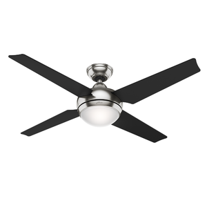 Ventilador De Teto 4 Hélices Sonic 127v Níquel Hunter | Leroy Merlin