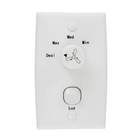 Ventilador de Teto 4 pás Branco Barbade Aliseu 127V (110V) Com controle de parede