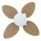 Ventilador de Teto com Controle de Parede 4 Pás 1,05 m Branco 220V Vime Aliseu