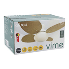 Ventilador de Teto com Controle de Parede 4 Pás 1,05 m Branco 220V Vime Aliseu