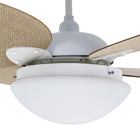 Ventilador de Teto com Controle de Parede 4 Pás 1,05 m Branco 220V Vime Aliseu