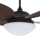 Ventilador de Teto com Controle de Parede 4 Pás 1,05 m Mogno 110V Vime Aliseu