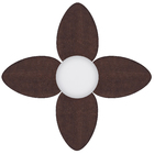 Ventilador de Teto com Controle de Parede 4 Pás 1,05 m Mogno 220V Vime Aliseu