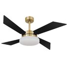 Ventilador De Teto 4 Pás Volare Dourado Vr50 Tech Dourado/pre
