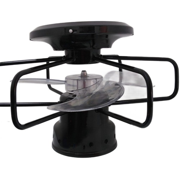 Ventilador De Teto Ac Vent Saturno 8086 40cm 2 Lâmpadas Preto