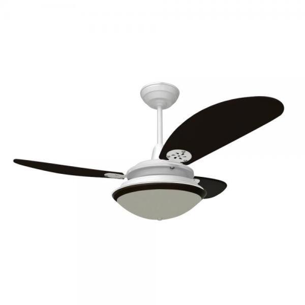 Ventilador de Teto Agata 220V Branco Lustre Redondo
