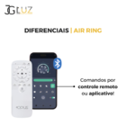 Ventilador De Teto Air Ring Led 40w Controle Remoto Bluetoot